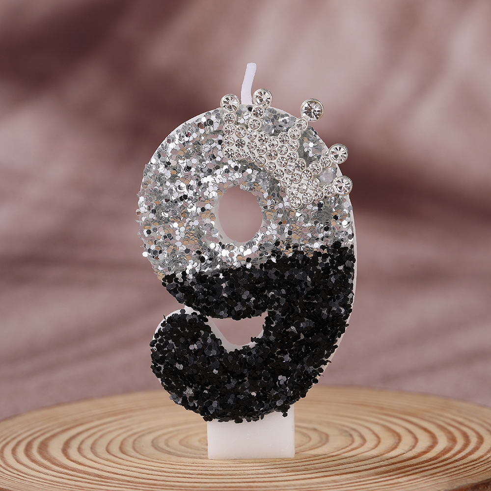 Black Silver Gradient Crown Ha - Holiday Candle Set recensie en prijs