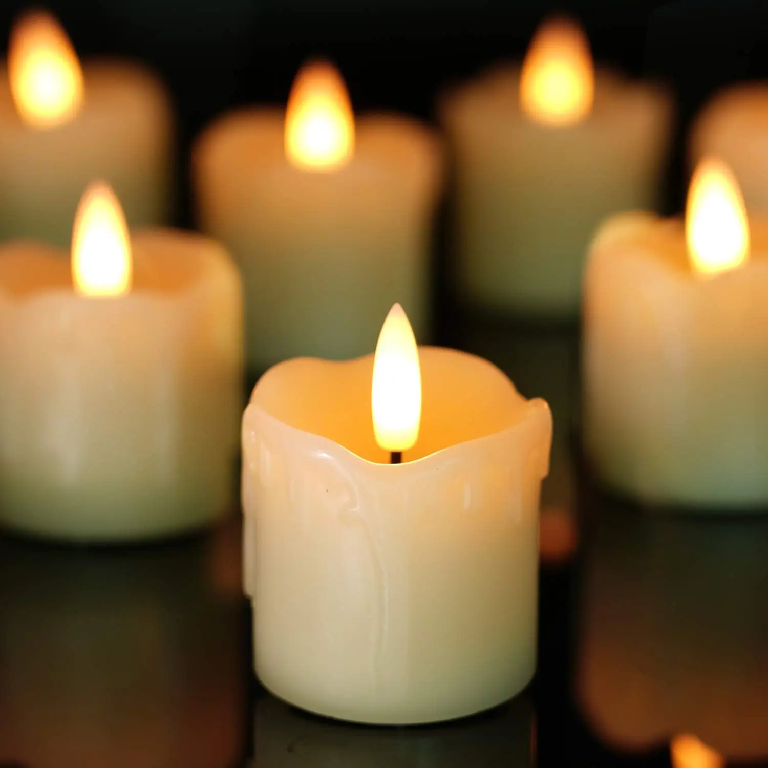 Flameless Votive Candles with  - Holiday Candle Set recensie en prijs