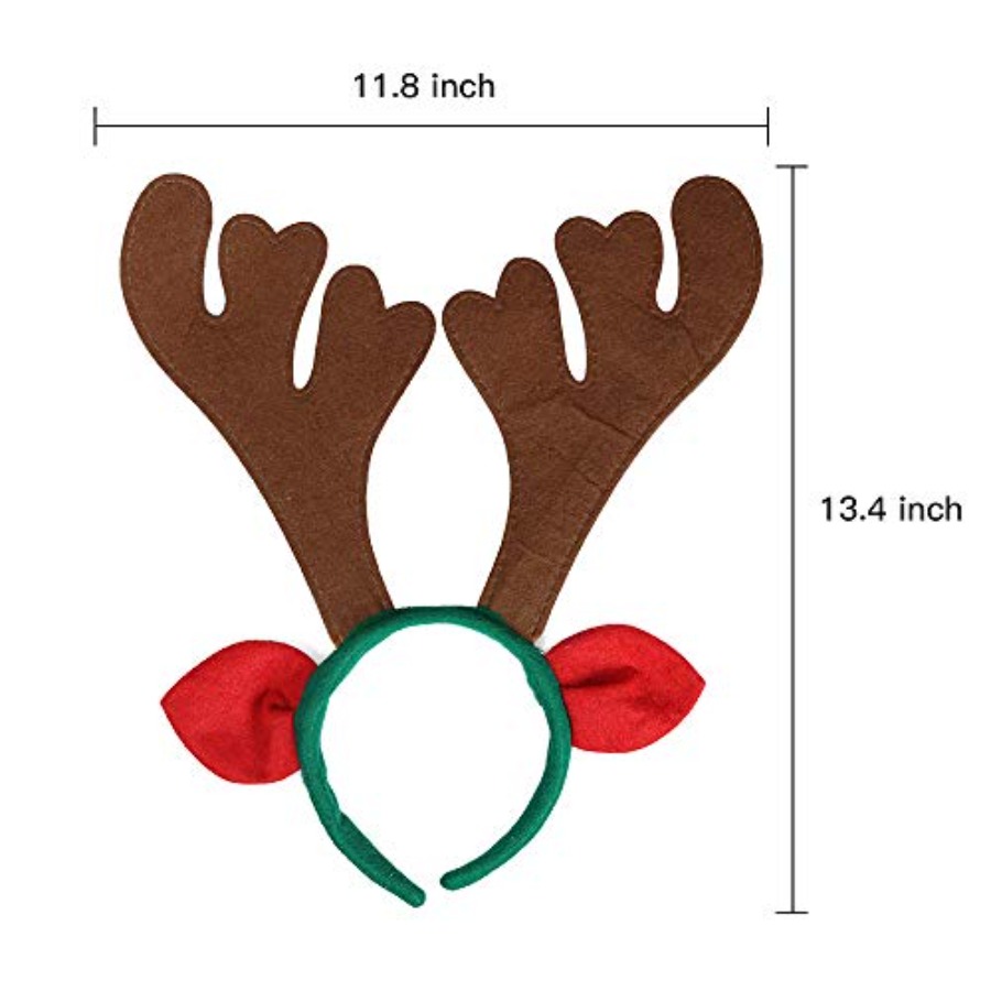 Max Fun 12Pcs Christmas Reinde - Reindeer Antlers Headband recensie en prijs